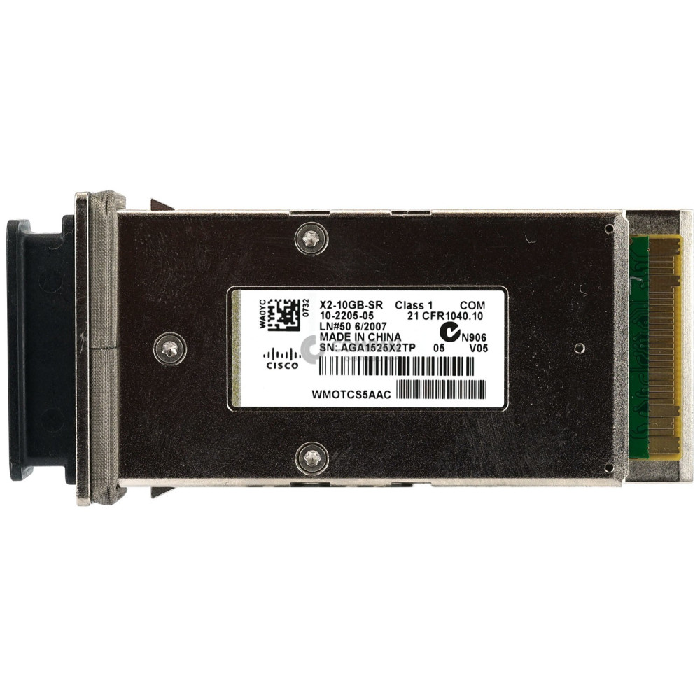 10-2205-05 CISCO X2-10GBASE-SR 10GB V05 TRANSCEIVER MODULE X2-10GB-SR